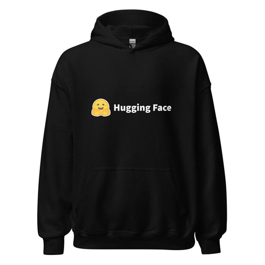 Hugging Face Logo Hoodie (unisex) - Black - AI Store