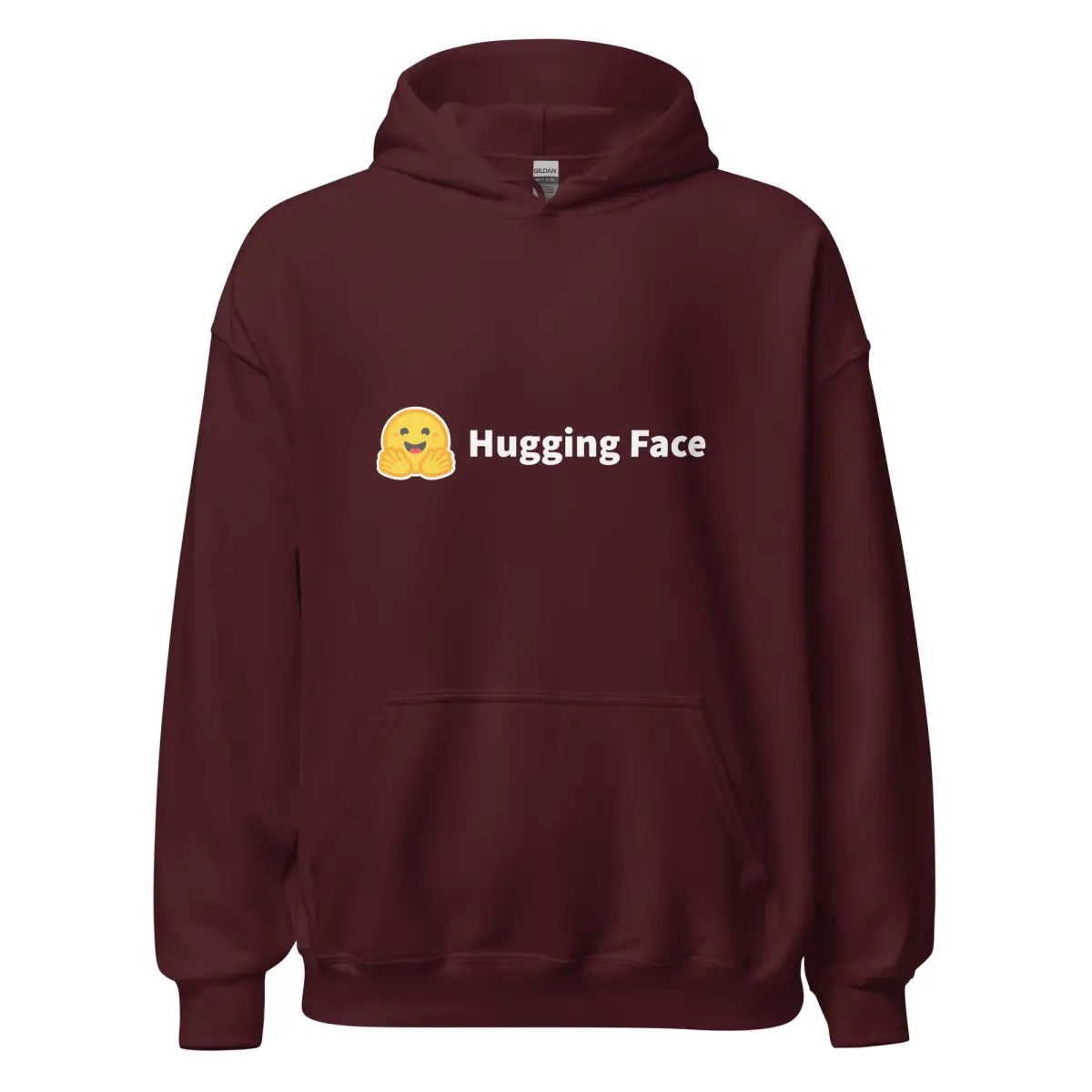 Hugging Face Logo Hoodie (unisex) - Maroon / M