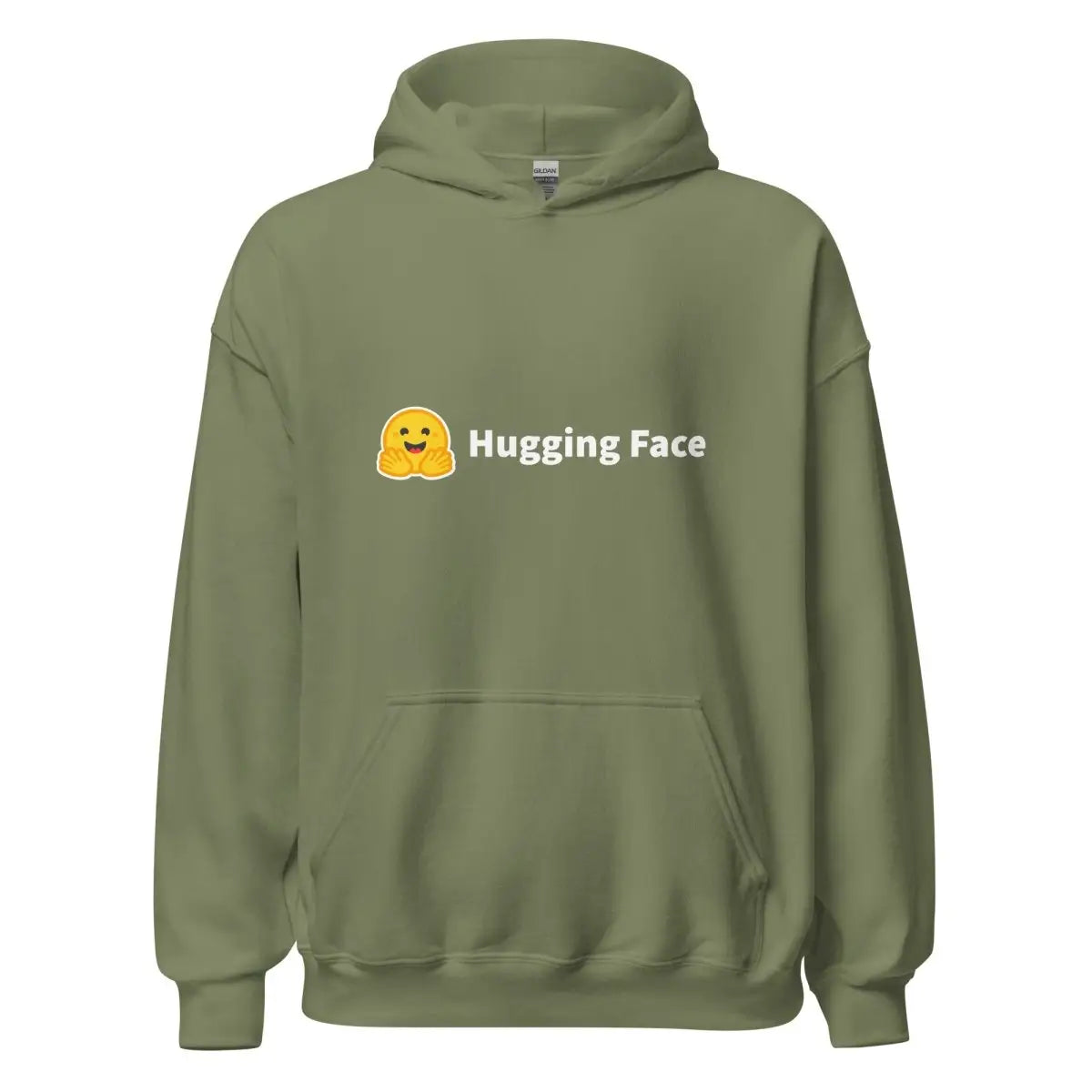 Hugging Face Logo Hoodie (unisex) - Military Green / M