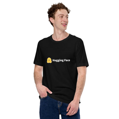 Hugging Face Logo T - Shirt (unisex) - Black - AI Store