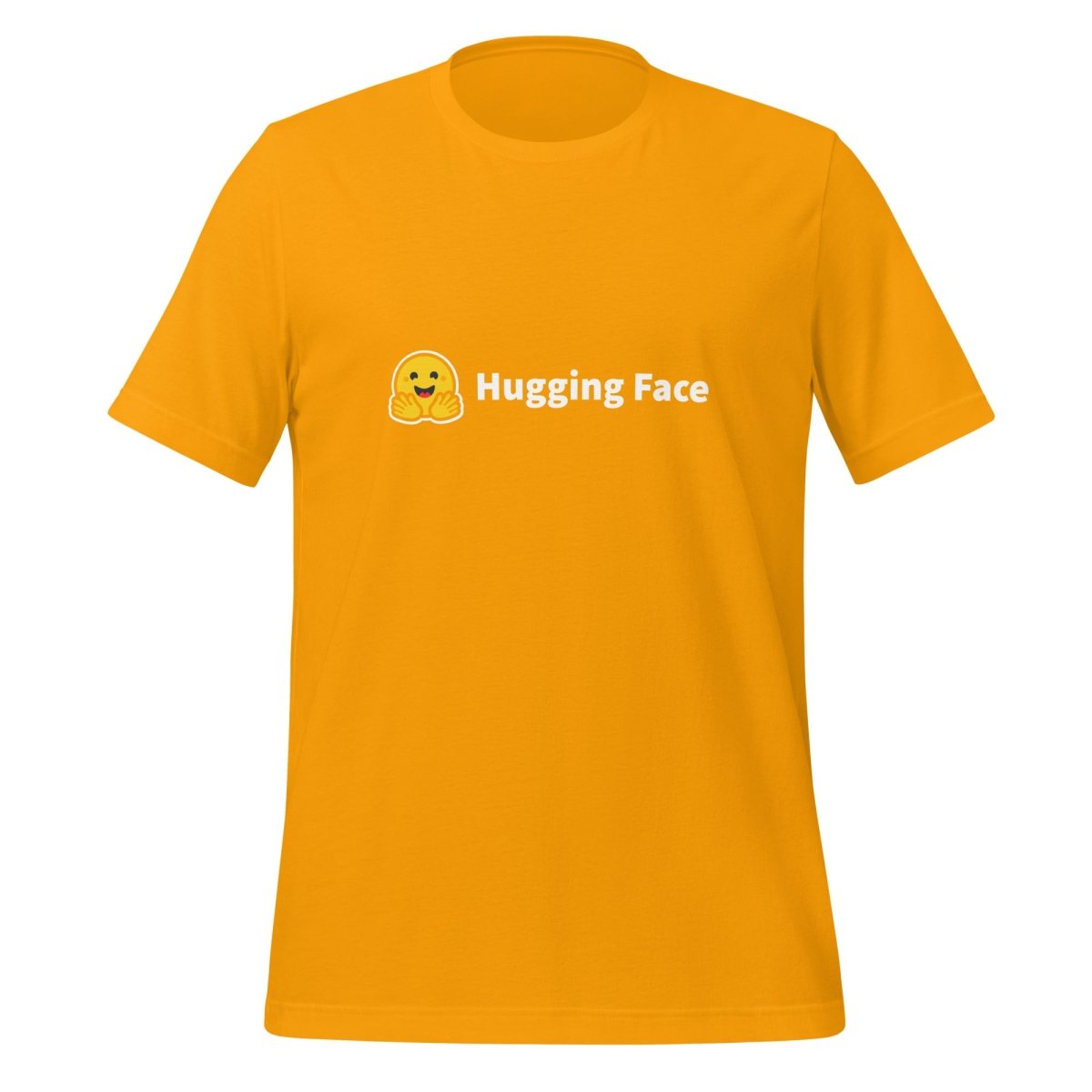 Hugging Face Logo T - Shirt (unisex) - Gold - AI Store