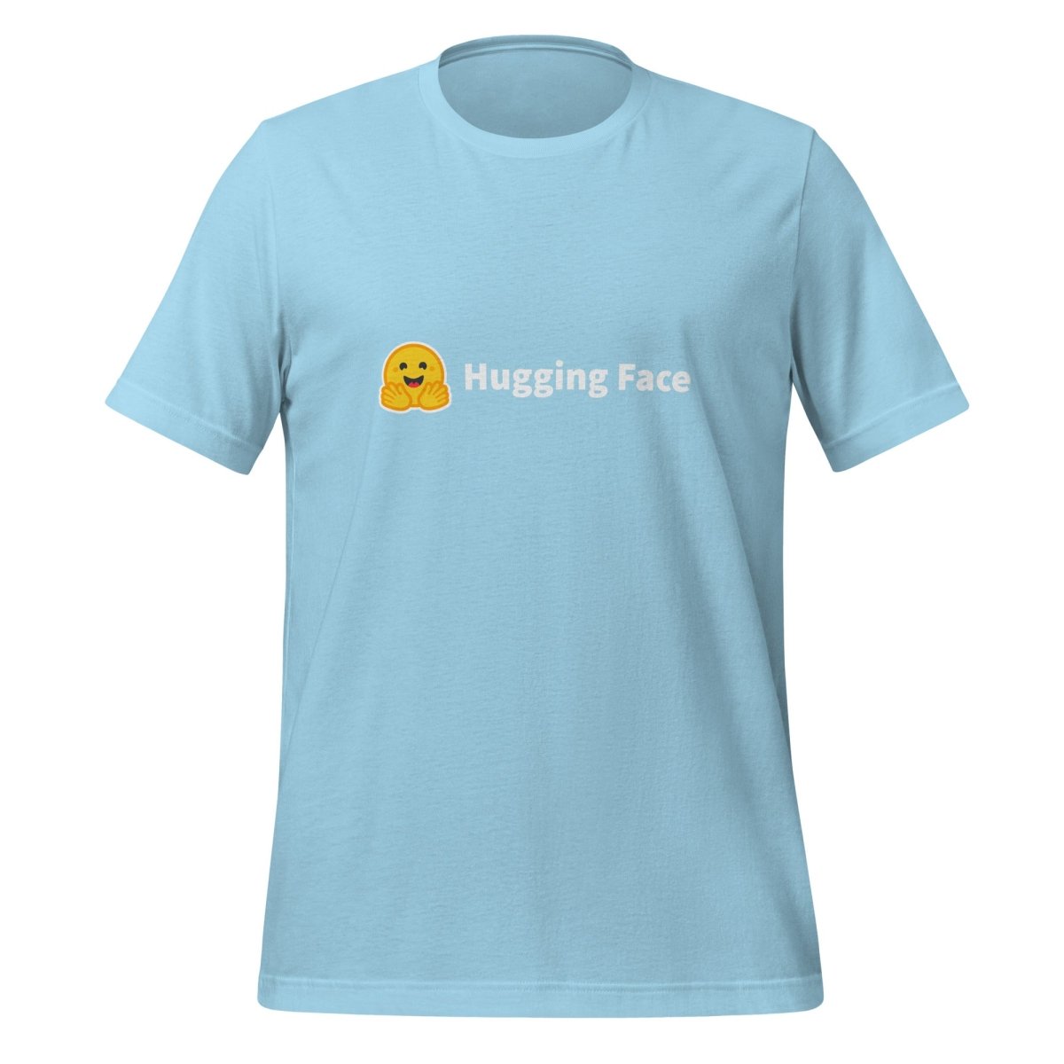 Hugging Face Logo T - Shirt (unisex) - Ocean Blue - AI Store