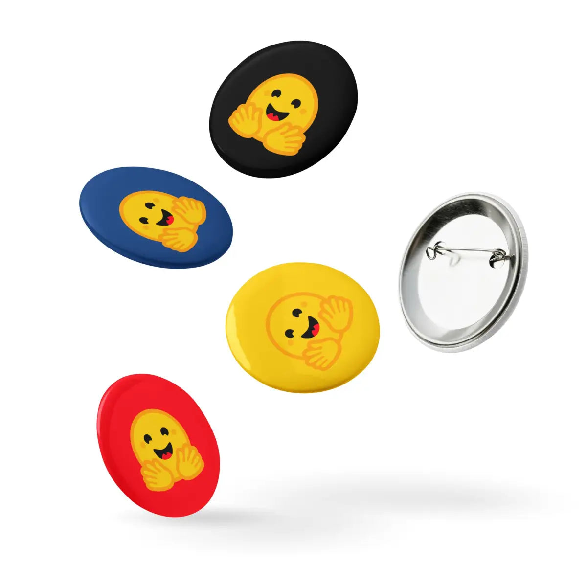 Hugging Face Pin Buttons