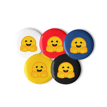 Hugging Face Pin Buttons