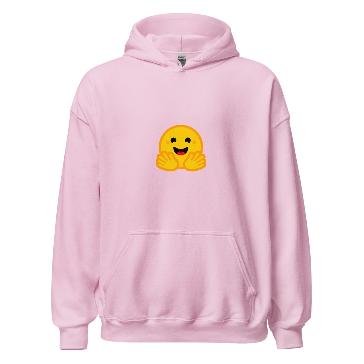 Hugging Face Small Icon Hoodie - Light Pink - AI Store