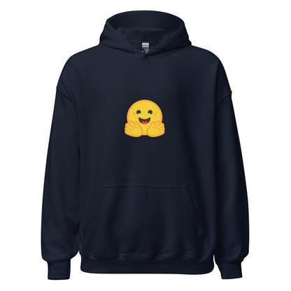 Hugging Face Small Icon Hoodie - Navy - AI Store