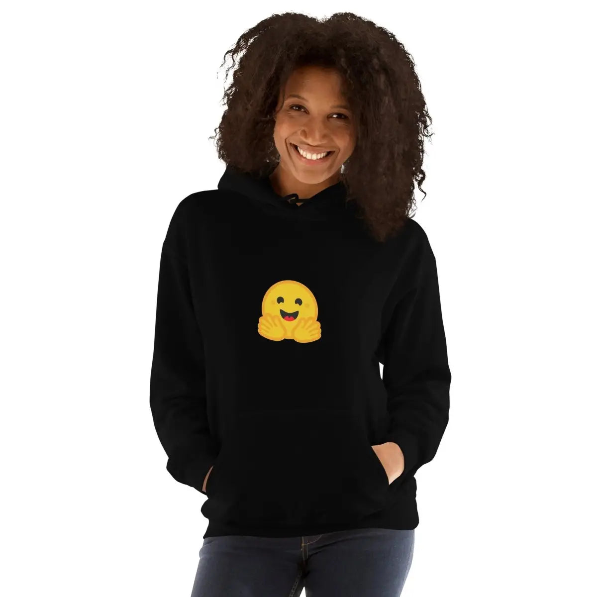 Hugging Face Small Icon Hoodie (unisex)