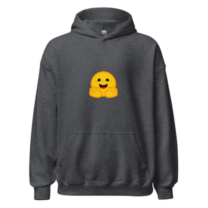 Hugging Face Small Icon Hoodie (unisex) - Dark Heather / M