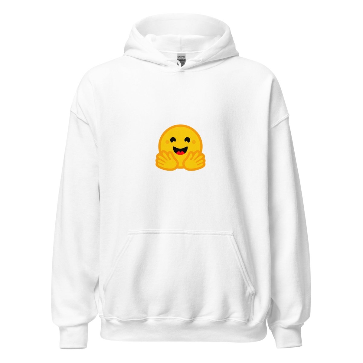 Hugging Face Small Icon Hoodie - White - AI Store