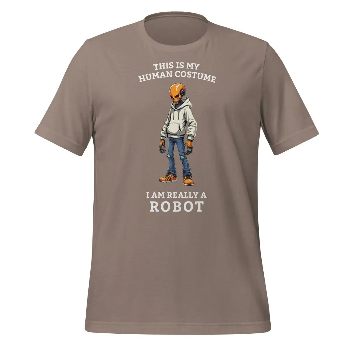 Human Costume Robot T-Shirt 2 (unisex) - Pebble / M