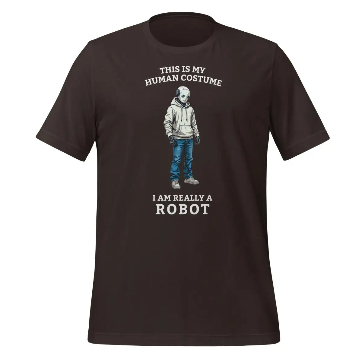 Human Costume Robot T-Shirt 3 (unisex) - Brown / M