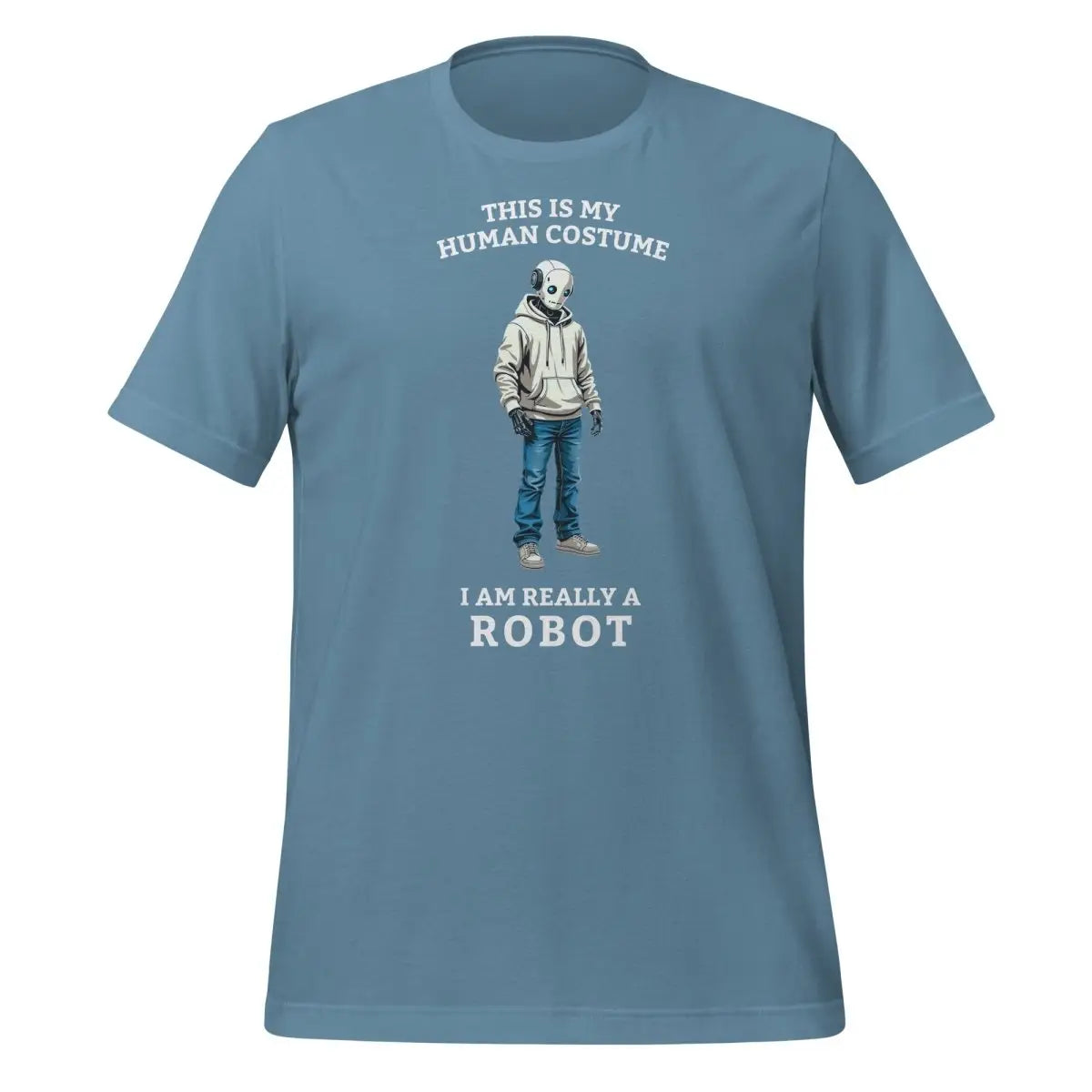 Human Costume Robot T-Shirt 3 (unisex) - Steel Blue / M