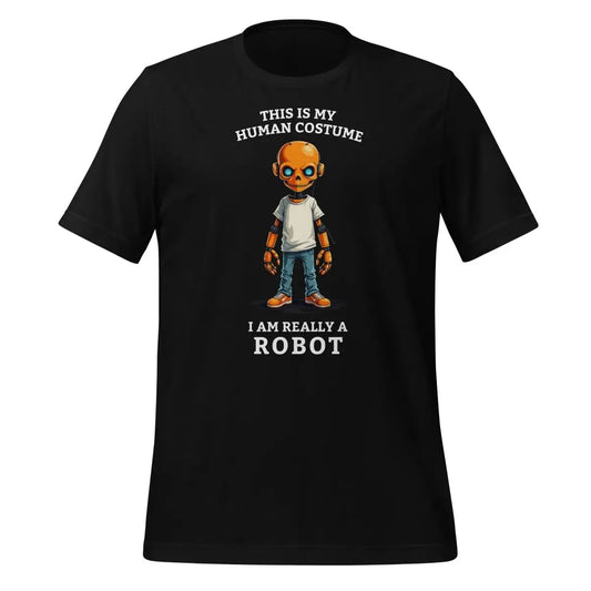 Human Costume Robot T-Shirt (unisex) - Black / M