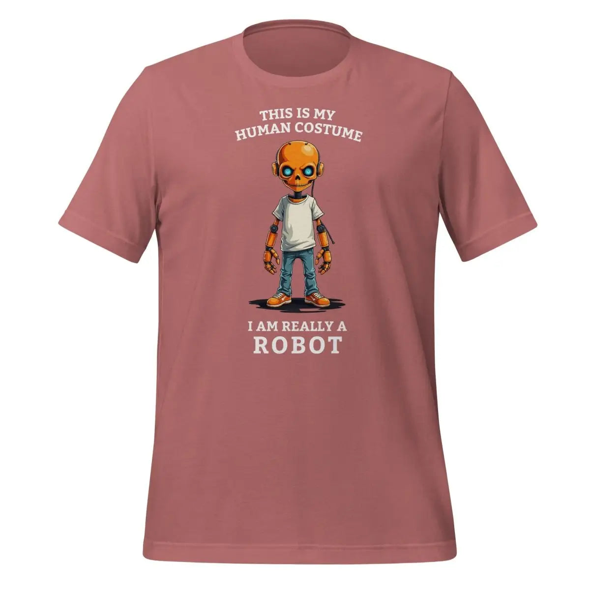 Human Costume Robot T-Shirt (unisex) - Mauve / M