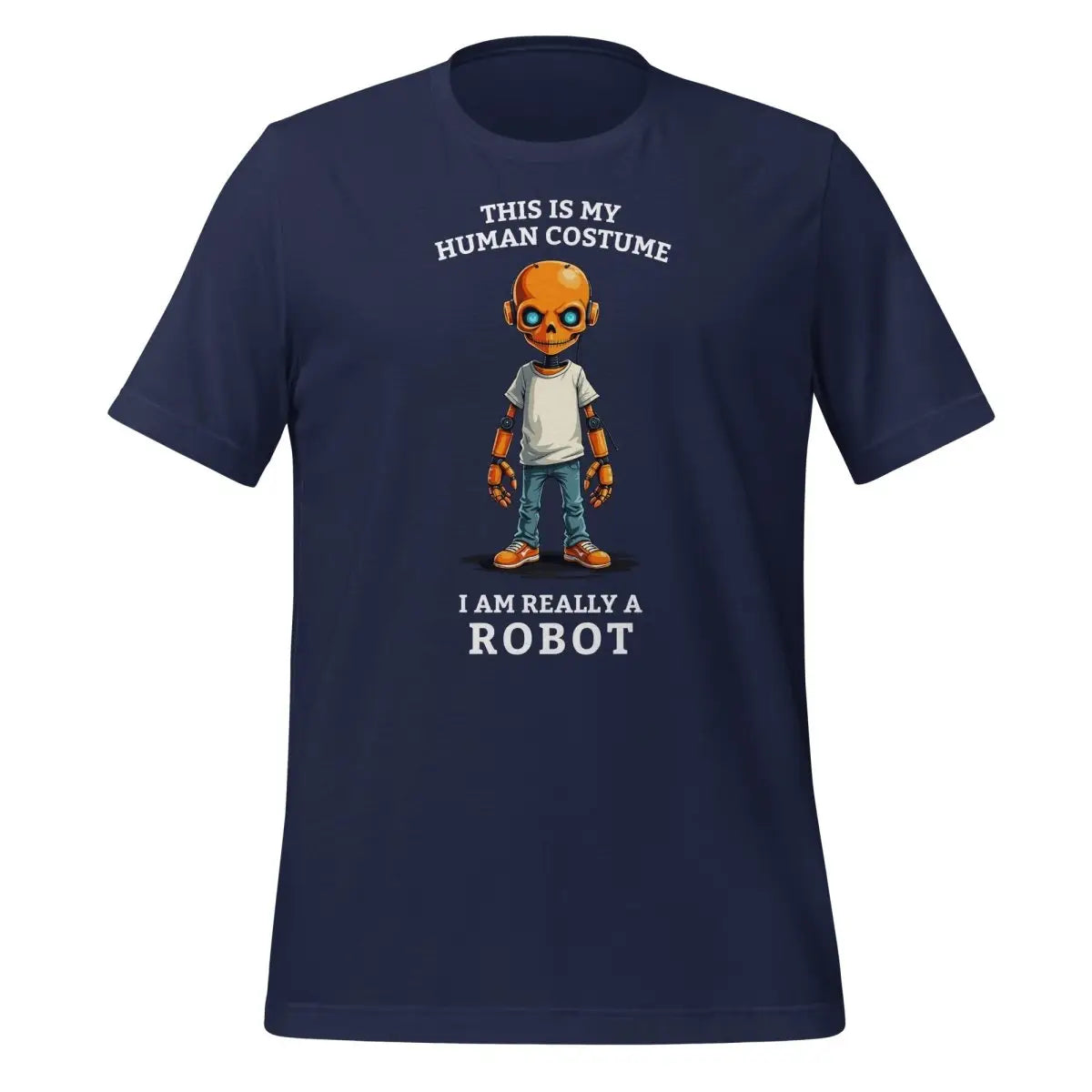 Human Costume Robot T-Shirt (unisex) - Navy / M