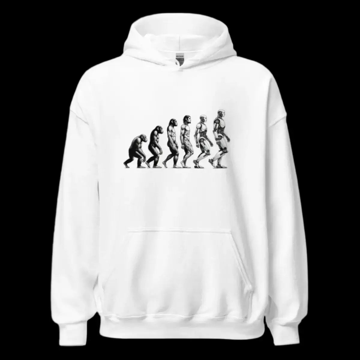 Human Evolution to Robot Hoodie (unisex)