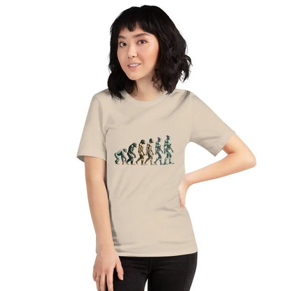 Human Evolution to Robot T-Shirt 2 (unisex)