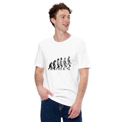 Human Evolution to Robot T-Shirt (unisex)