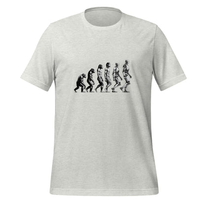 Human Evolution to Robot T - Shirt (unisex) - Ash - AI Store