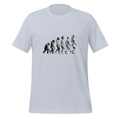 Human Evolution to Robot T - Shirt (unisex) - Light Blue - AI Store