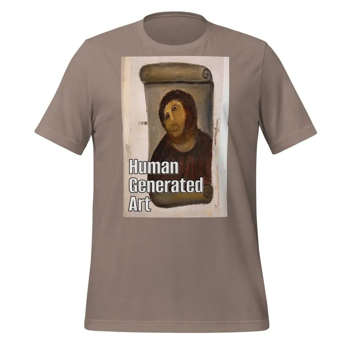 Human Generated Art T-Shirt (unisex) - Pebble / M