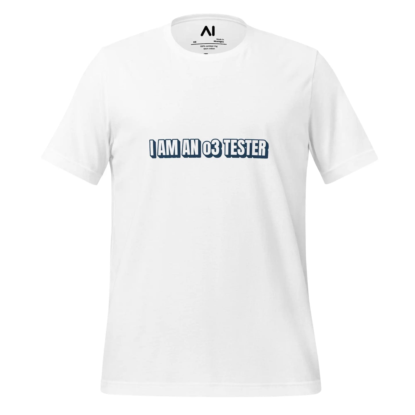 I AM AN o3 TESTER T-Shirt (unisex) - White / M