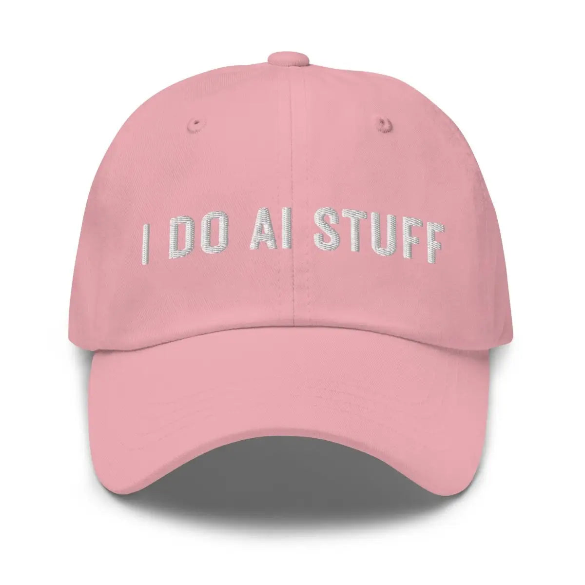 I Do AI Stuff Embroidered Cap 2 - Pink