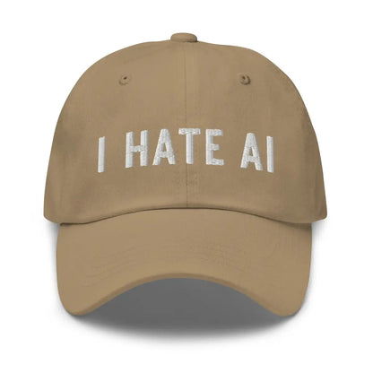 I HATE AI Cap 2 - Khaki