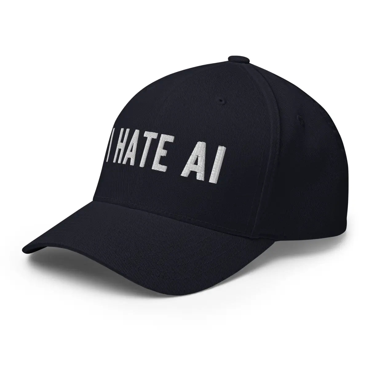 The i Hate Ai Closed-back Baseball Cap 2.