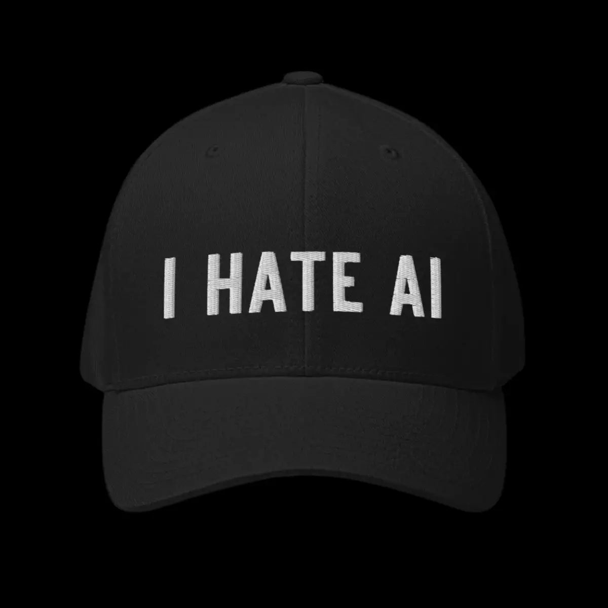 The i Hate Ai Closed-back Baseball Cap 2.