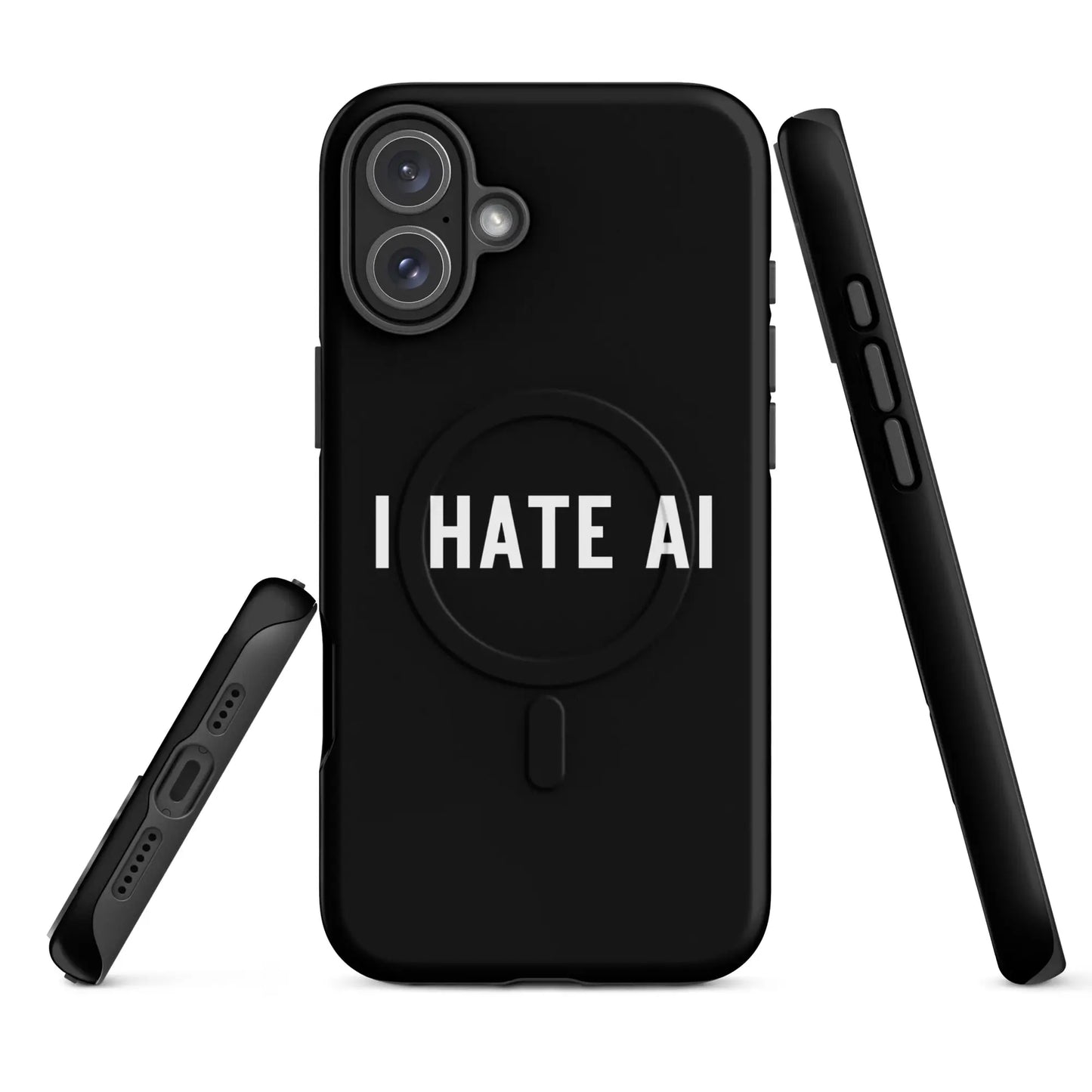 I HATE AI MagSafe® Tough Case for iPhone® 2 - iPhone 16 Plus