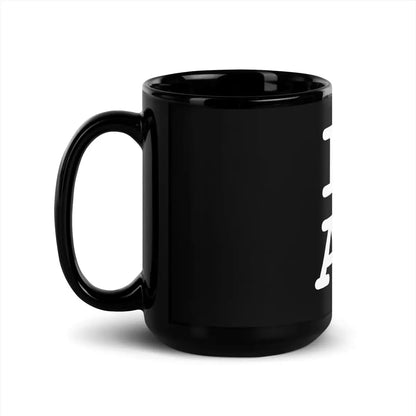 The i Heart Ai Black Glossy Mug 1.