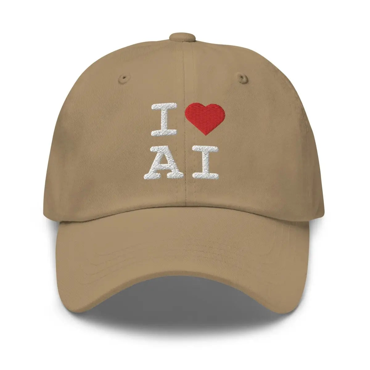 I Heart AI Cap 1 - Khaki