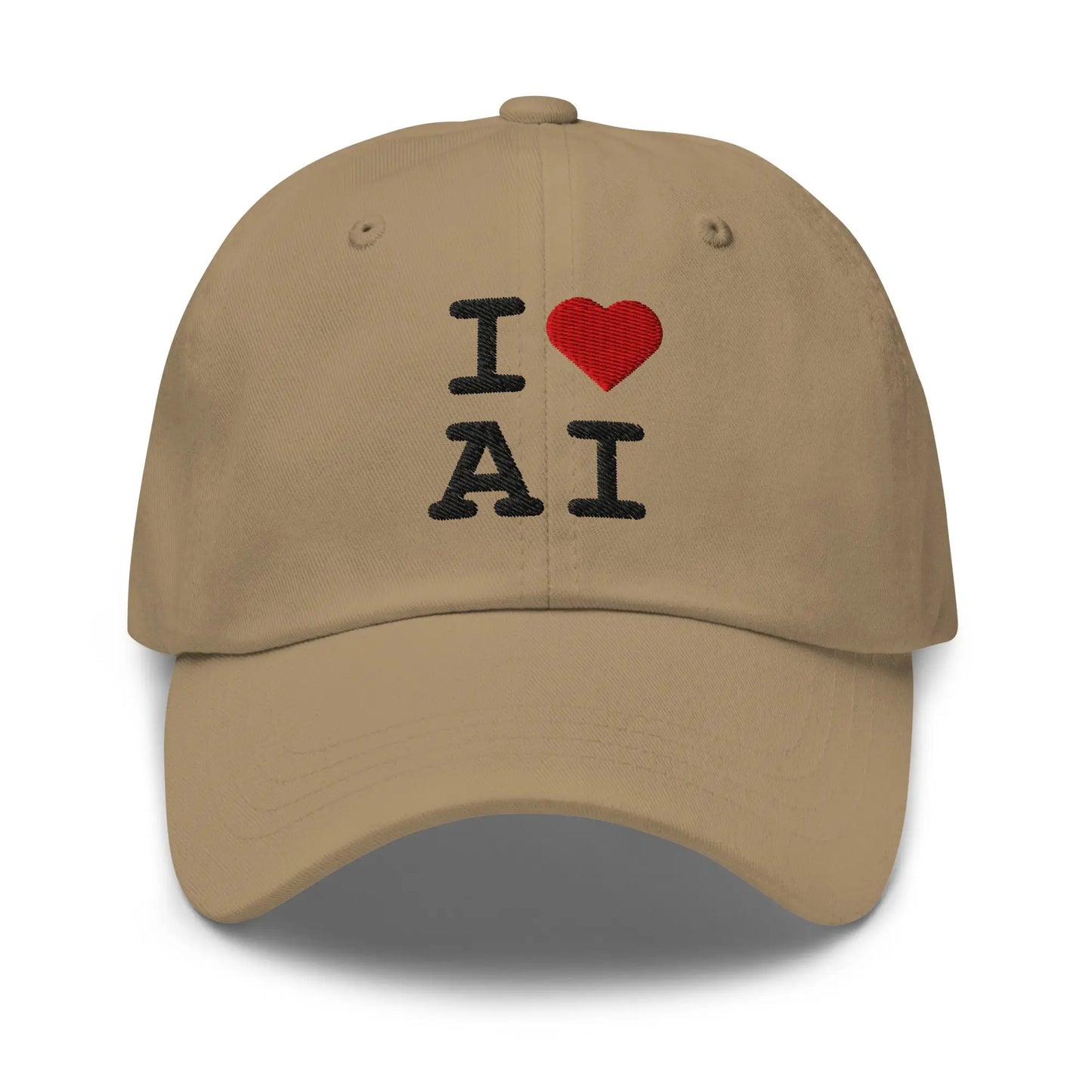 I Heart AI Cap 2 - Khaki