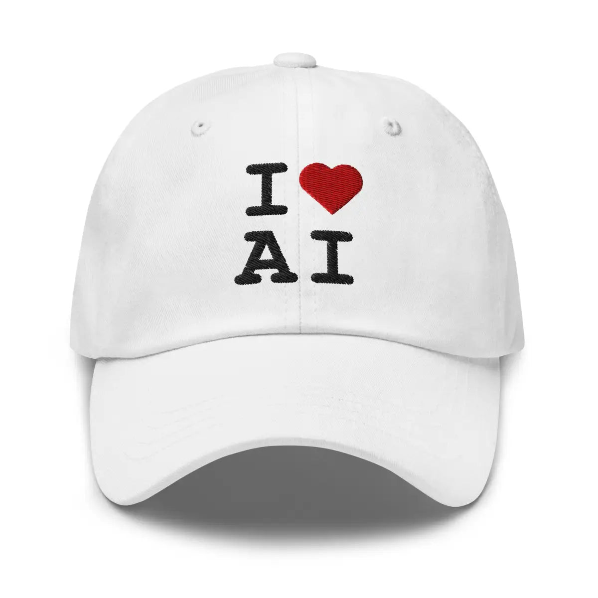 I Heart AI Cap 2 - White