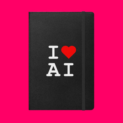 I Heart AI Hardcover Bound Notebook 1