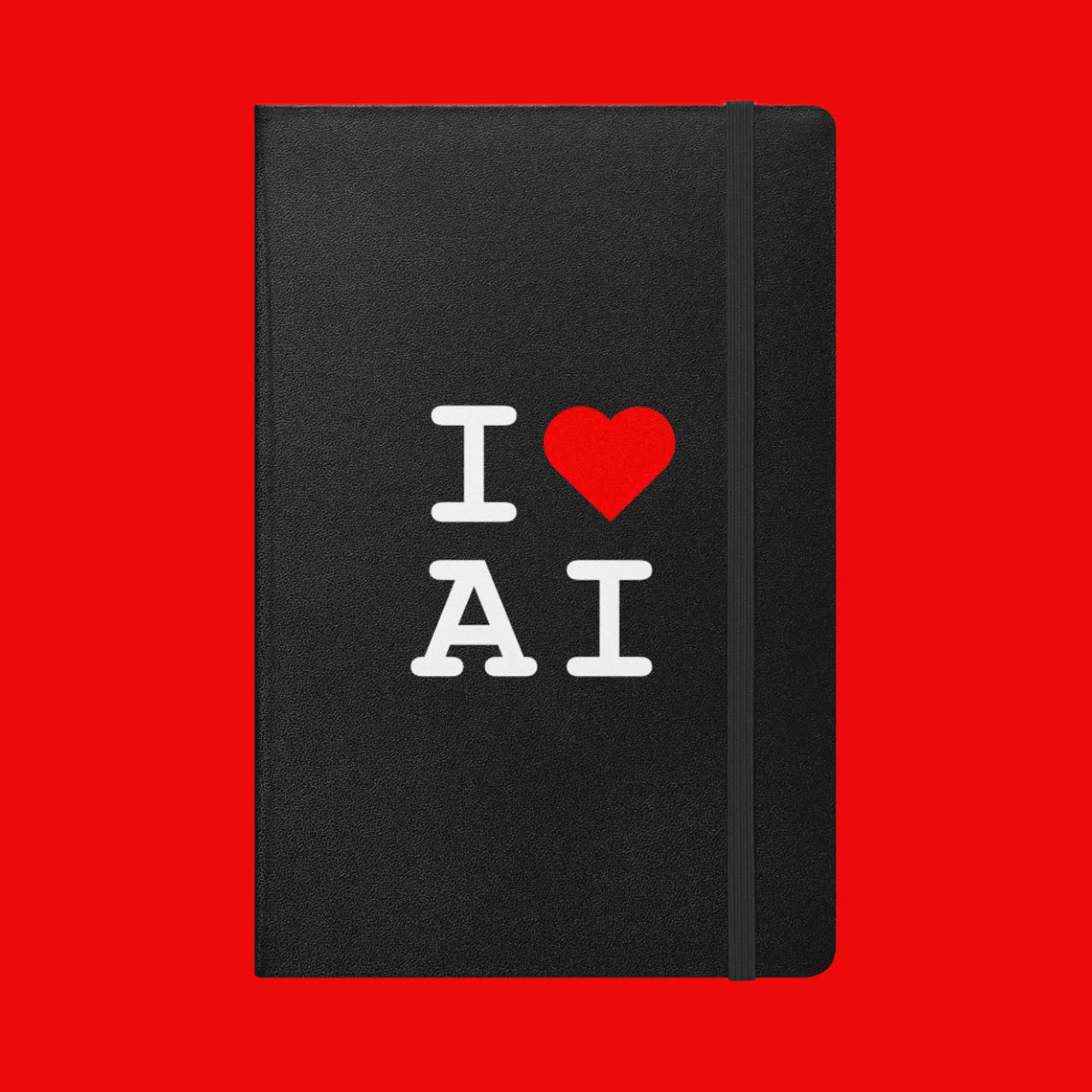 I Heart AI Hardcover Bound Notebook 1