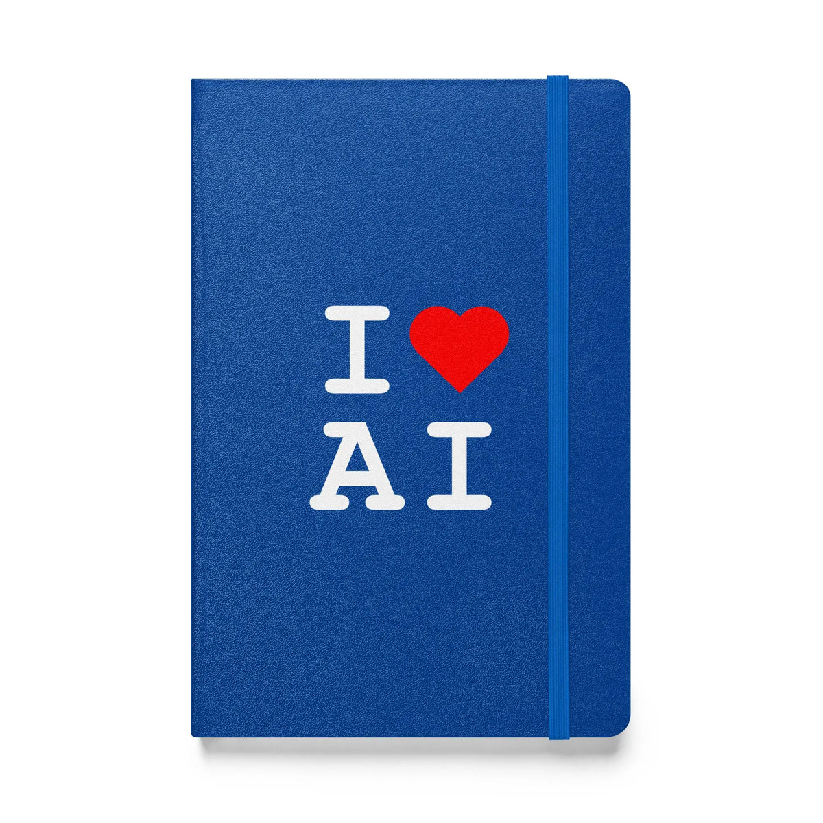 I Heart AI Hardcover Bound Notebook 1 - Blue