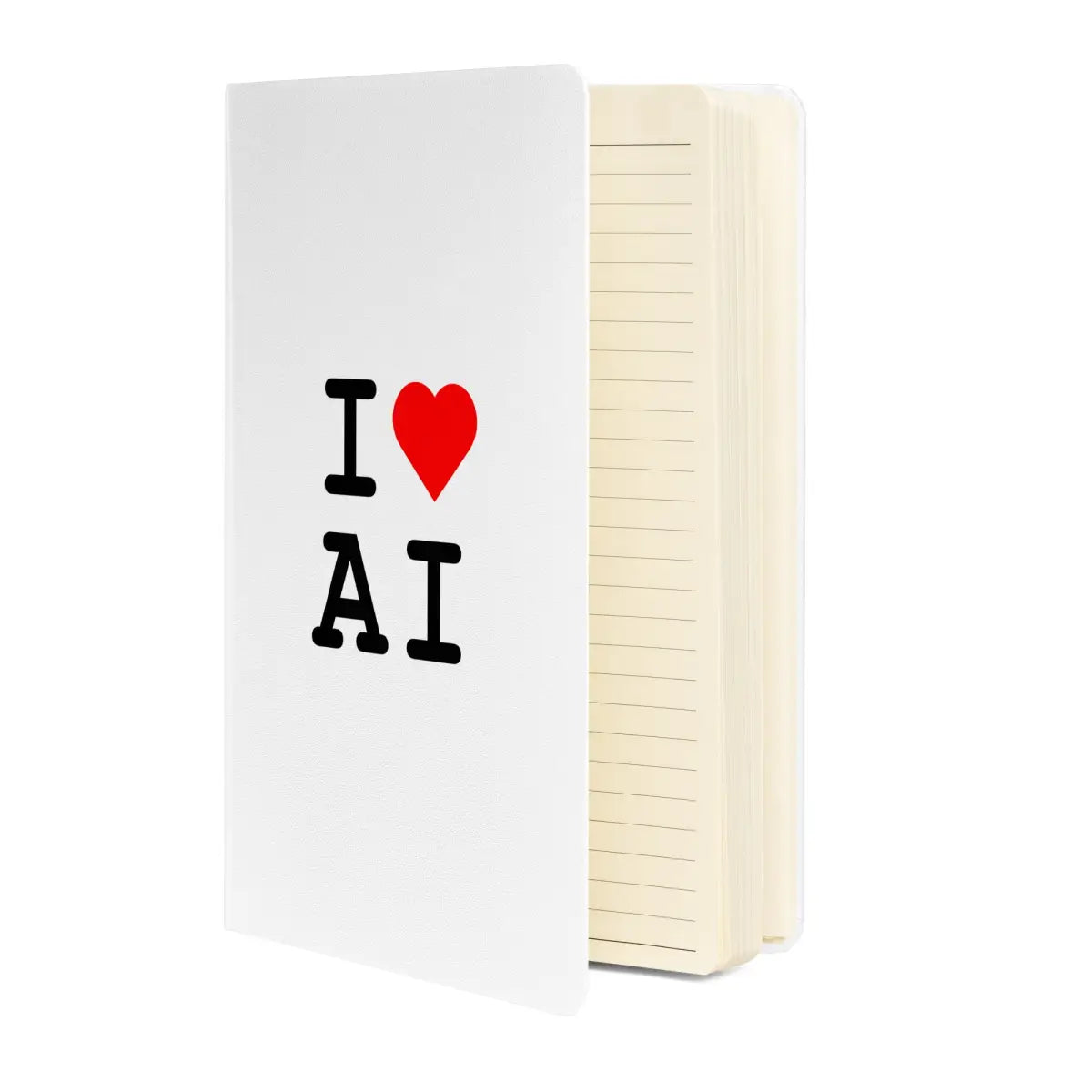 I Heart AI Hardcover Bound Notebook 2