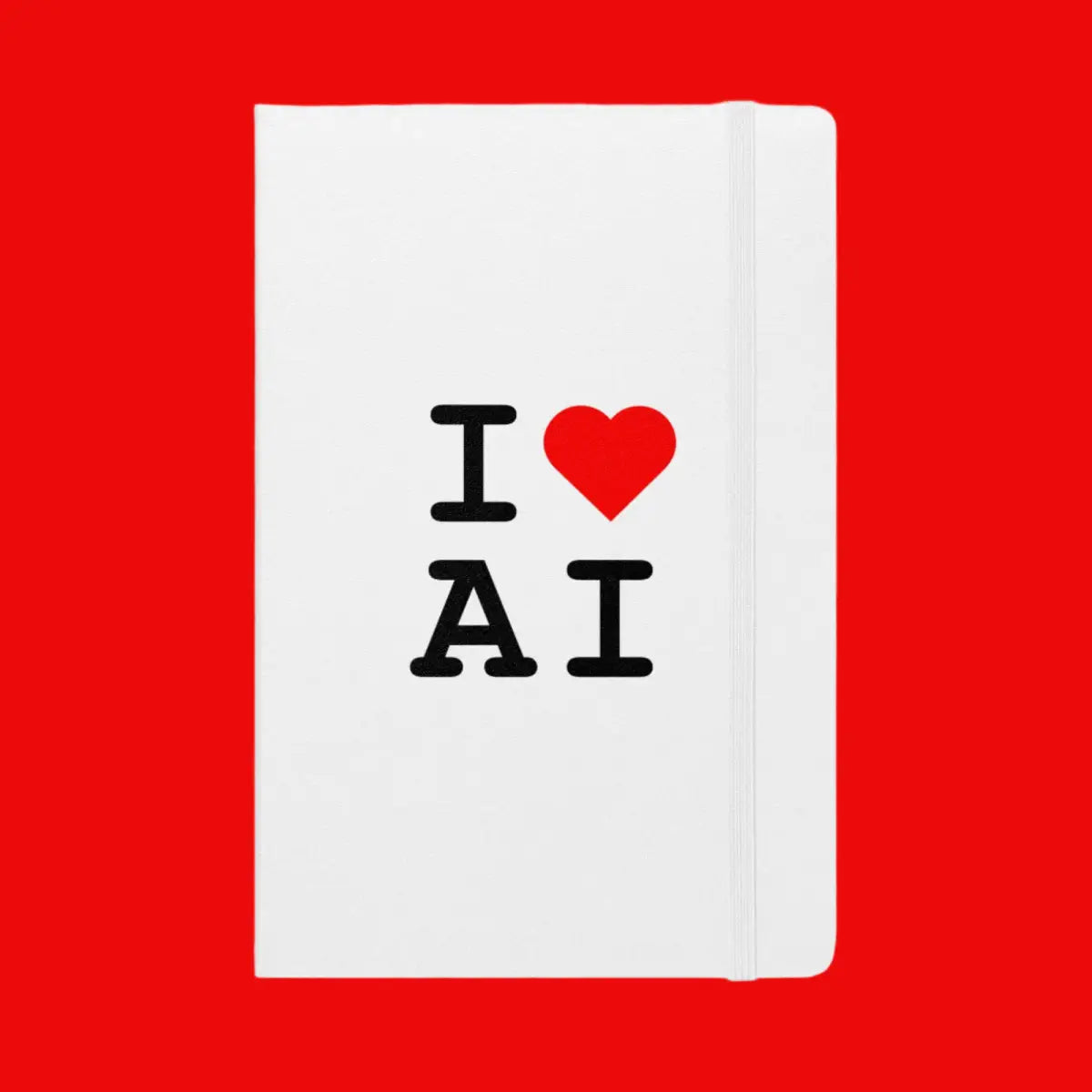 I Heart AI Hardcover Bound Notebook 2