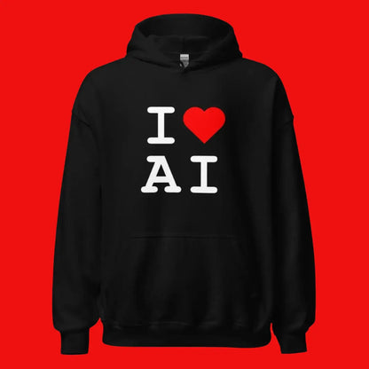 I Heart AI Hoodie 1 (unisex)