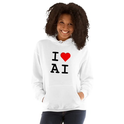 I Heart AI Hoodie 2 (unisex)