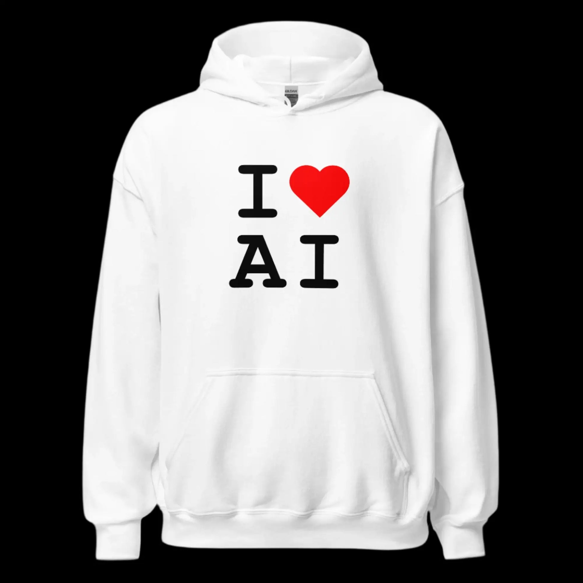 I Heart AI Hoodie 2 (unisex)