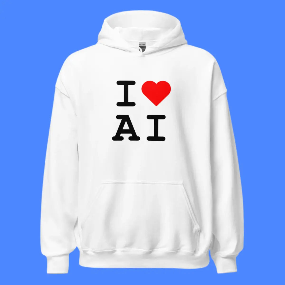 I Heart AI Hoodie 2 (unisex)