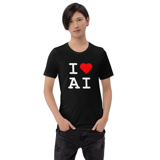 The i Heart Ai T-shirt 1 (unisex).