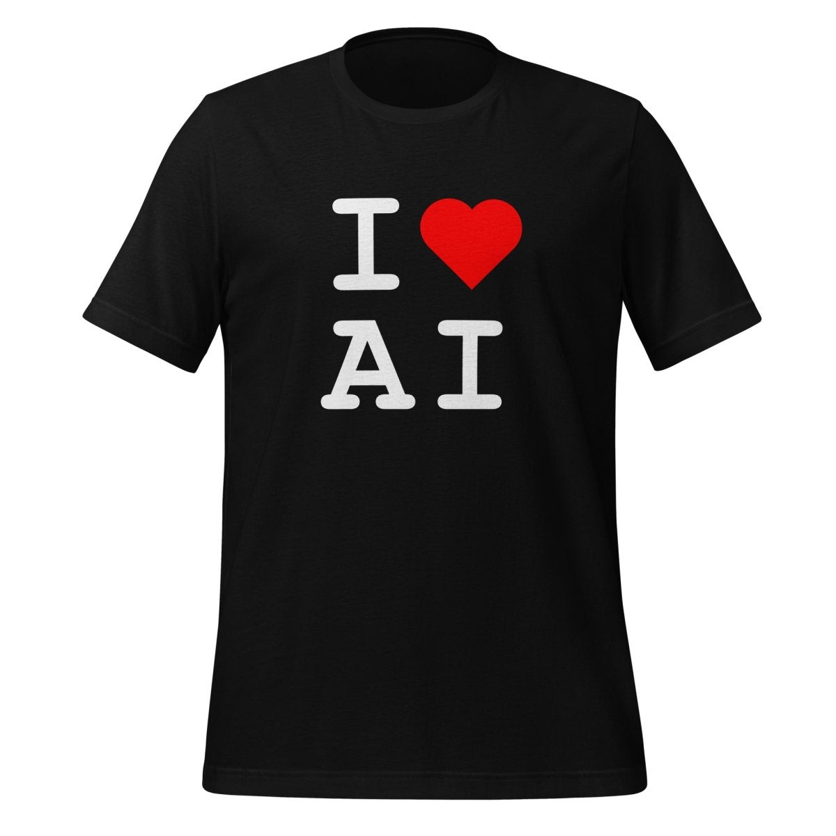 I Heart AI T-Shirt 1 (unisex) - Black - AI Store