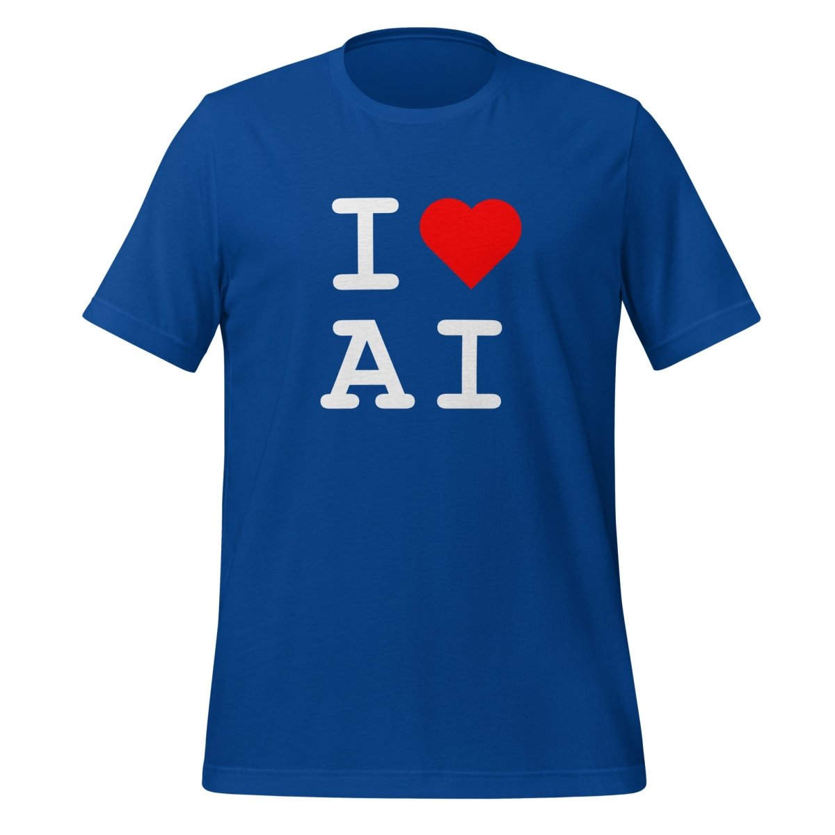 I Heart AI T-Shirt 1 (unisex) - True Royal - AI Store