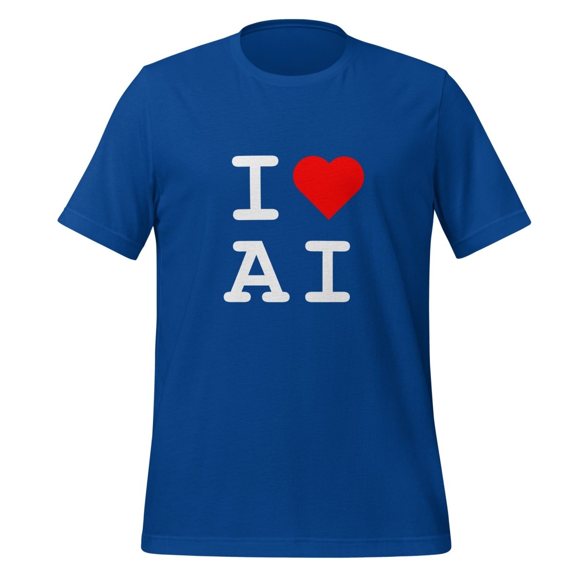 I Heart AI T - Shirt 1 (unisex) - True Royal - AI Store