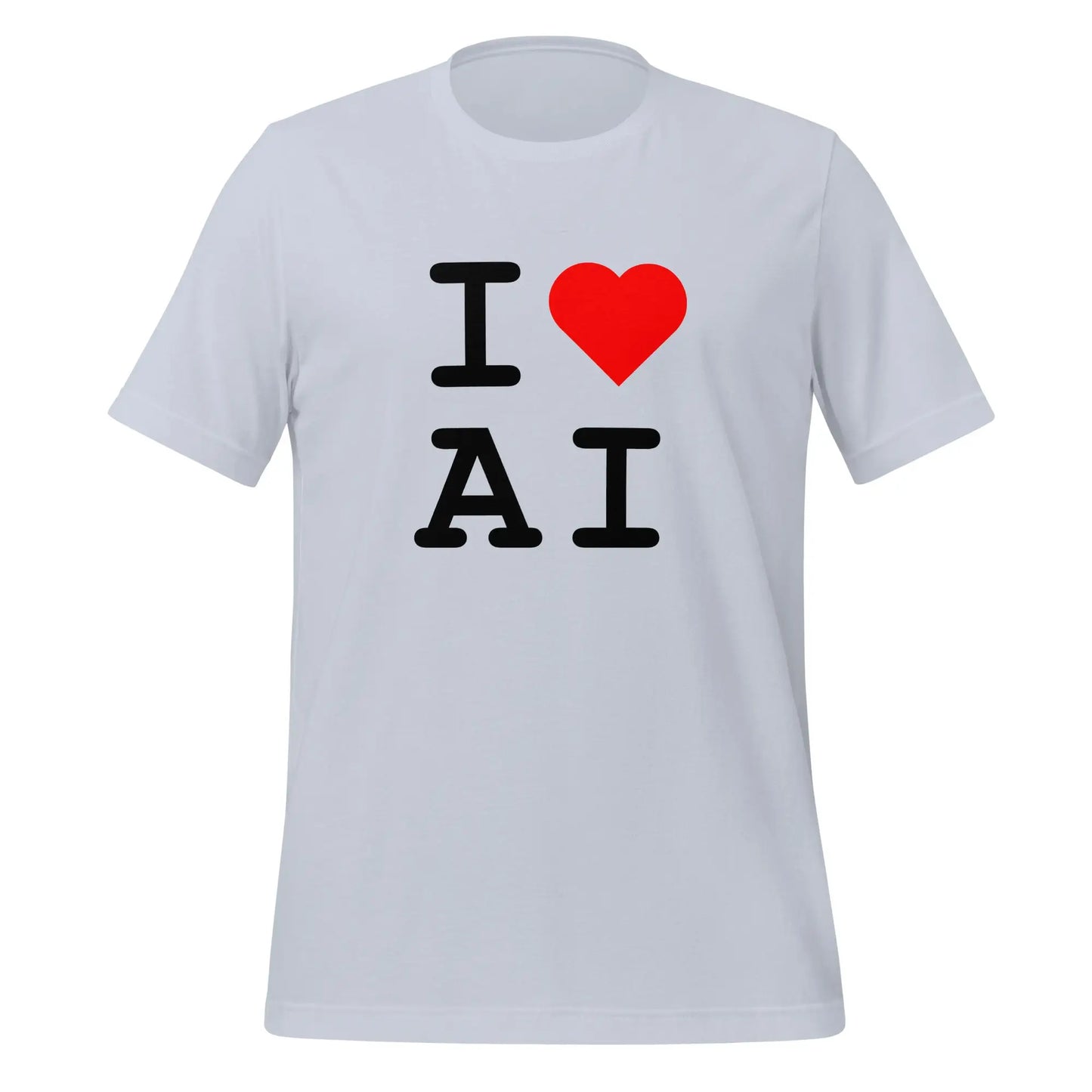 I Heart AI T-Shirt 2 (unisex) - Light Blue / M