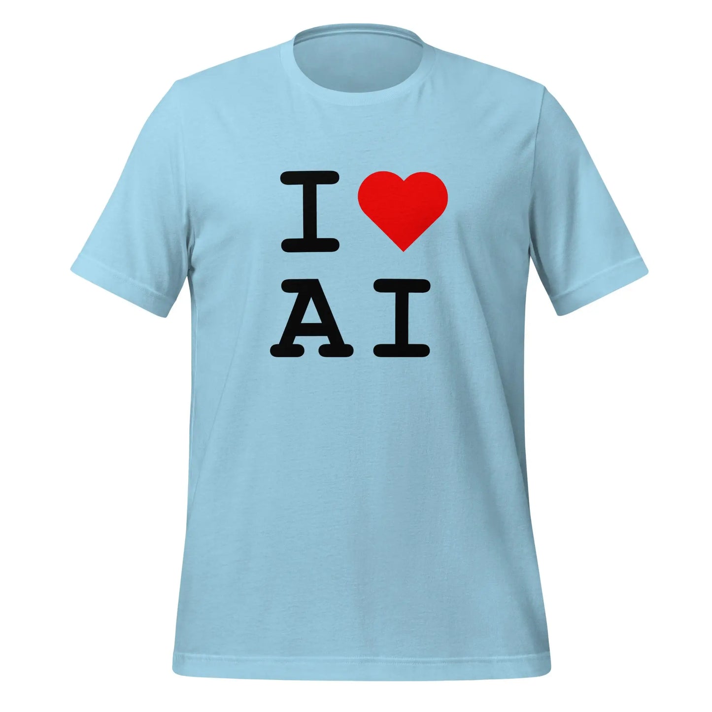 I Heart AI T-Shirt 2 (unisex) - Ocean Blue / M